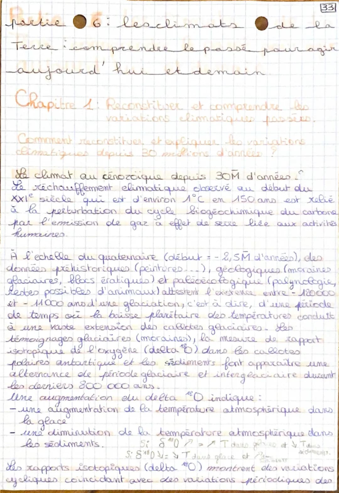 leachin
partie
6: leachimats
Terre
33
de la
comprendre le passé pour agir
aujourd'hui et demain
Chapitre 1: Reconstituer et comprendre les
v