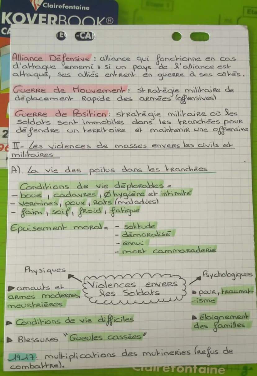 OVER
R
HIE
Civils et militaire
dans la Re
Guerre Mondiale
1914-1918
PB: Comment la IGM bouleverse la vie des
militaires et civils?
I - Une c