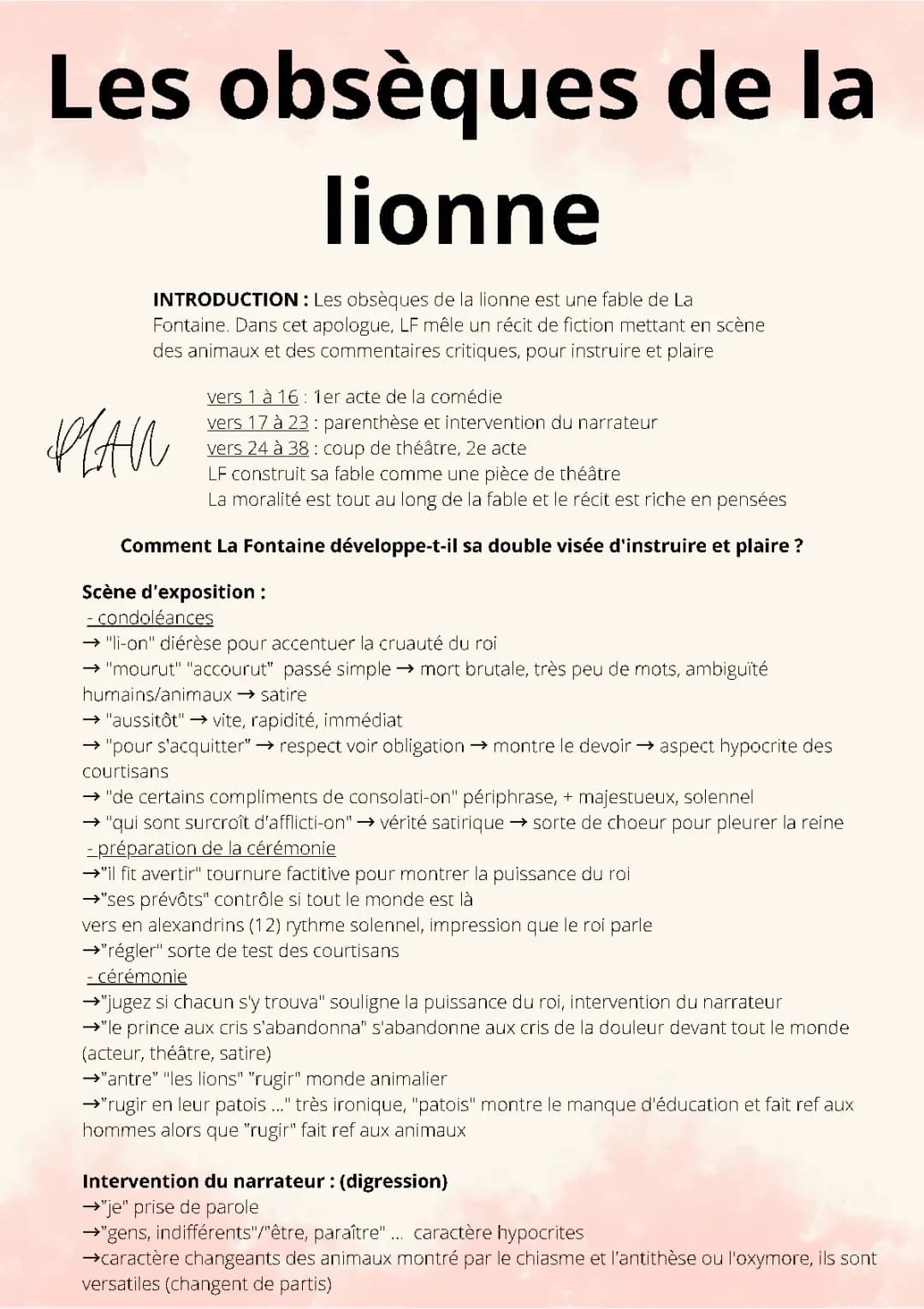 Les obsèques de la lionne