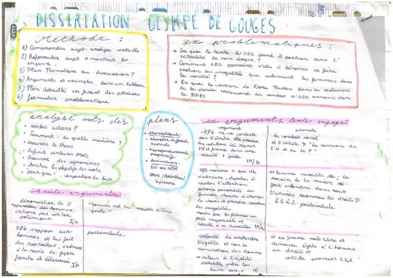 Know fiche de révision pour dissertation olympe de gouges  thumbnail