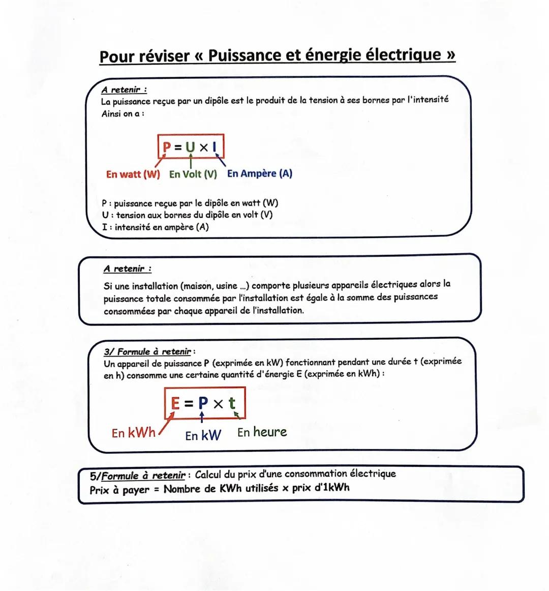 Tout Savoir sur l'Énergie Électrique: Formules et Calculs Simplifiés