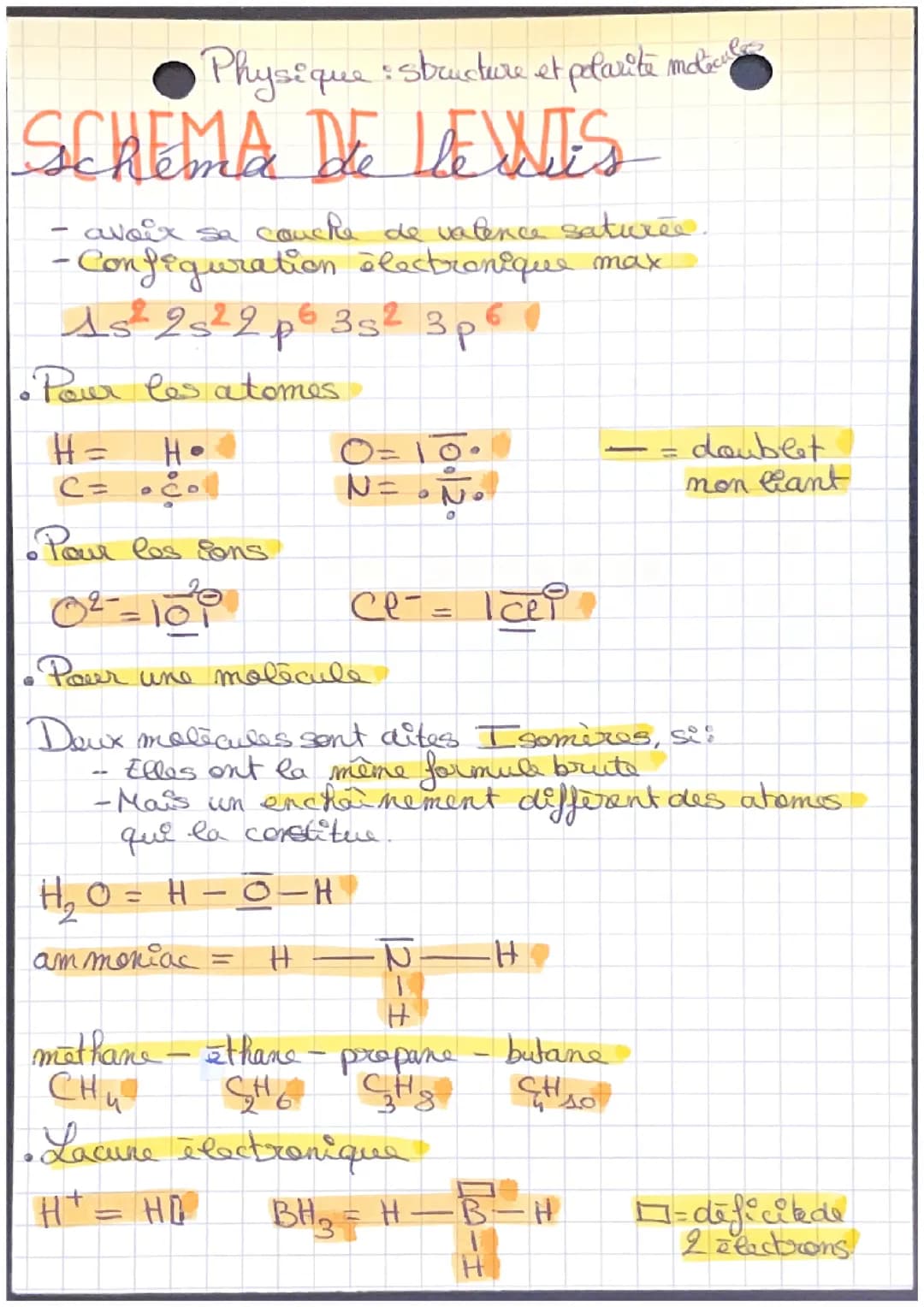  Structure et polarité des molécules