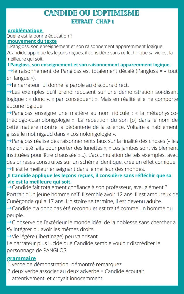 Know candide ou l’optimisme chapitre 1 thumbnail