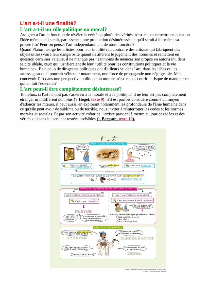 Chapitre 1: L'art !
L'art, une spécificité humaine
L'œuvre d'art est une production paradoxale à la fois superflue et
essentielle
Contrairem