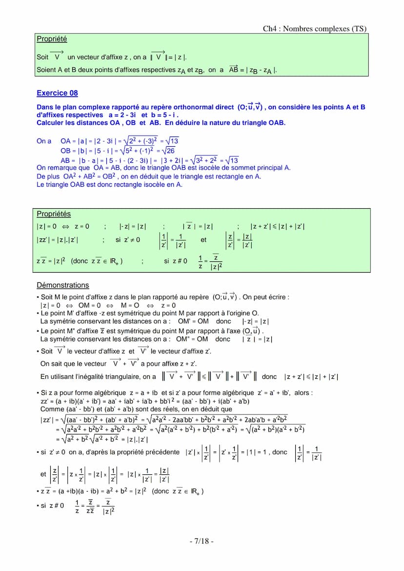 NOMBRES COMPLEXES
I. INTRODUCTION ET DEFINITION
Tous les nombres positifs ont une racine carrée, par exemple, 9 a pour racine 3 et -3 et 2 a