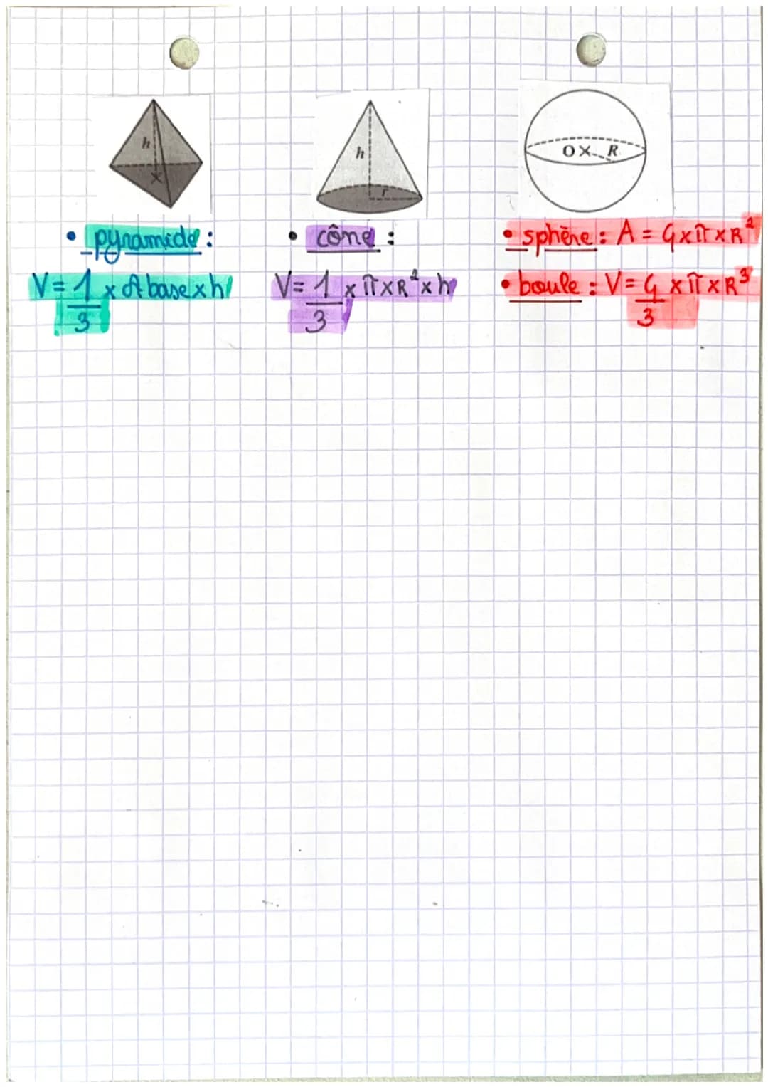 ●
Aires et voltumes ~
Les aires :
carré:
S = cxc²
●
h
A = ftrcangle!
b
V= cxcx c
2
Les volumes:
cubel:
MATHS
• rectangle Ⓡ
1A = 2 x B²
C
e
V