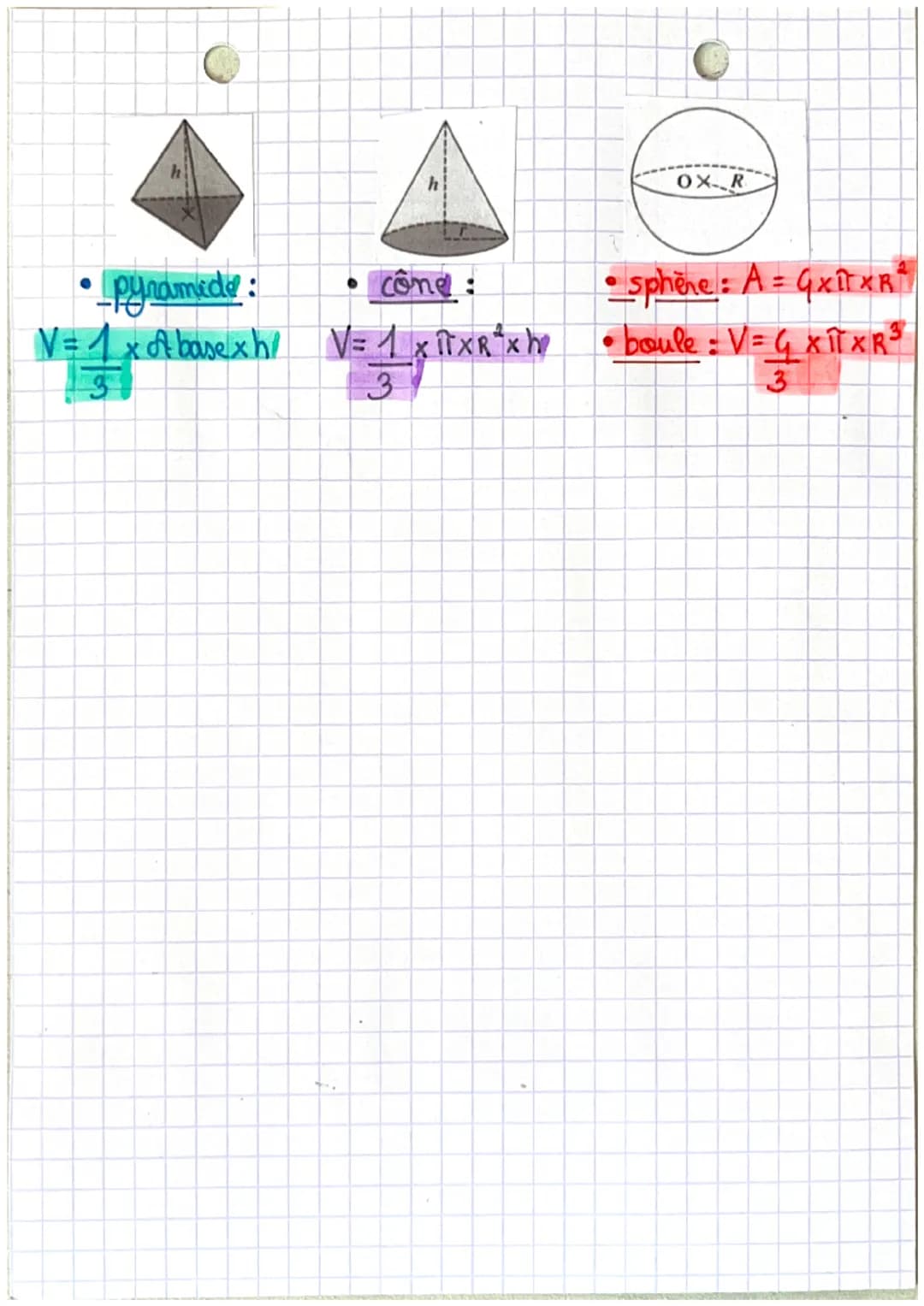 ●
Aires et voltumes ~
Les aires :
carré:
S = cxc²
●
h
A = ftrcangle!
b
V= cxcx c
2
Les volumes:
cubel:
MATHS
• rectangle Ⓡ
1A = 2 x B²
C
e
V