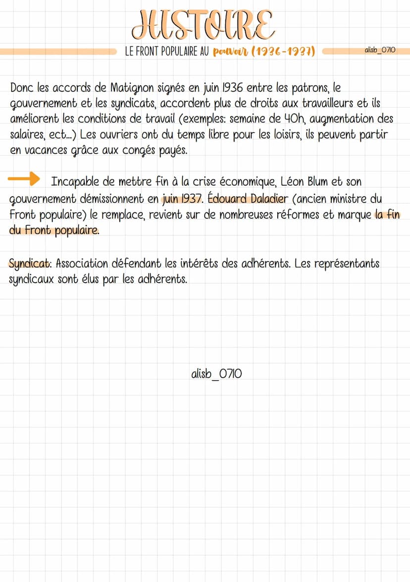 JUSTOIRE
LE FRONT POPULAIRE AU pouvoir (1936-1937)
La IIIe république face aux crises dans les années 30
La crise économique frappe durement