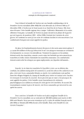 Know La bataille de Verdun, exemple de développement construit thumbnail
