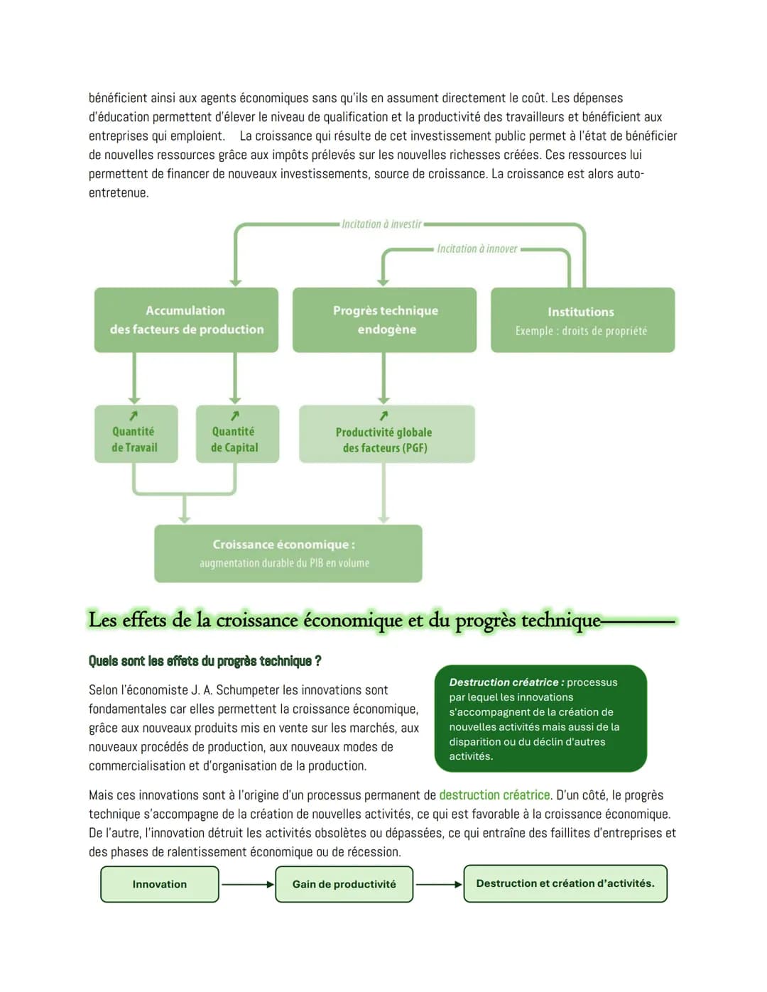# Chapitre 2:
Quels sont les sources et les défis de la croissance économique ?
La croissance économique correspond à l'augmentation soutenu