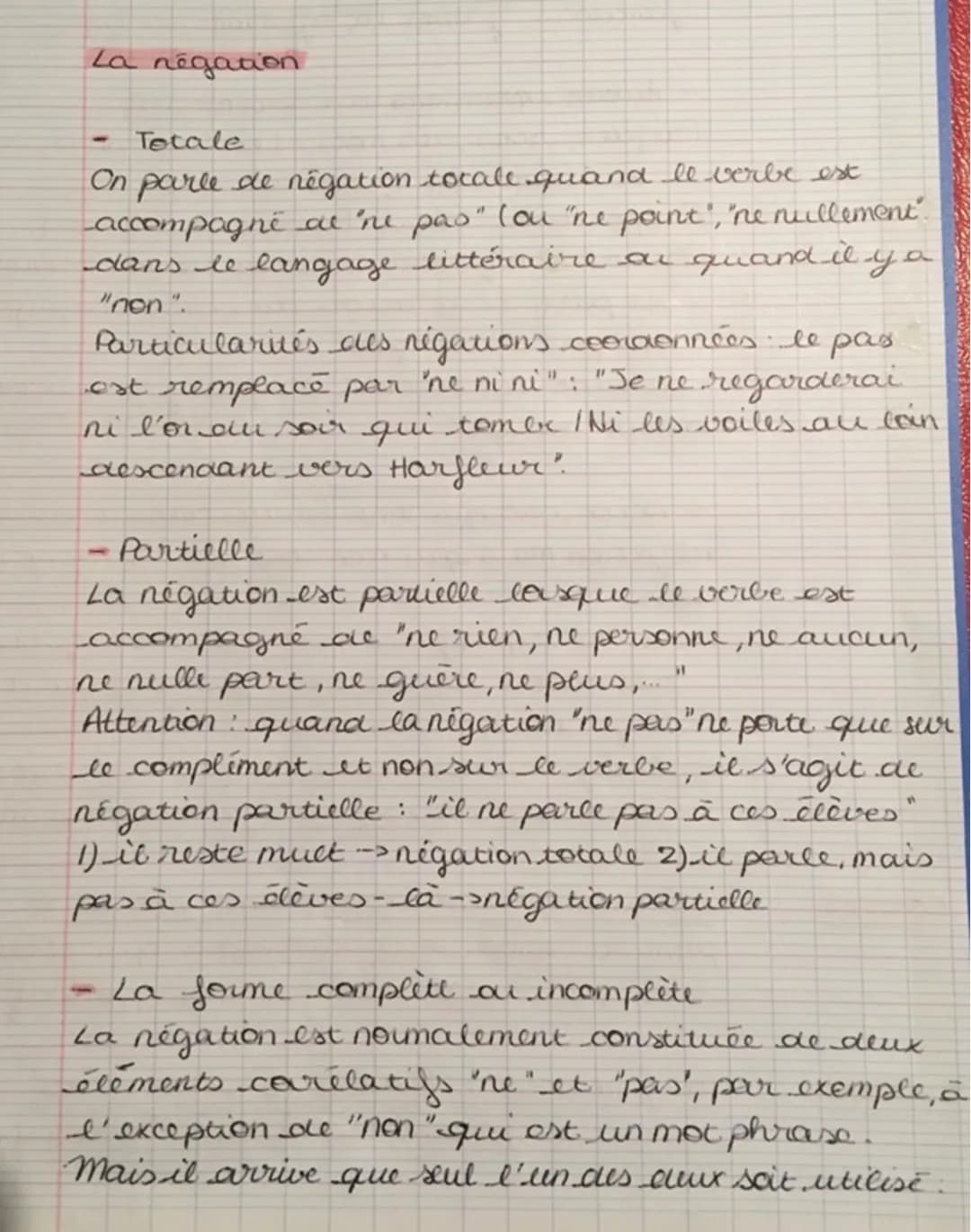 La négation en français : Types et Exemples Pour Toi
