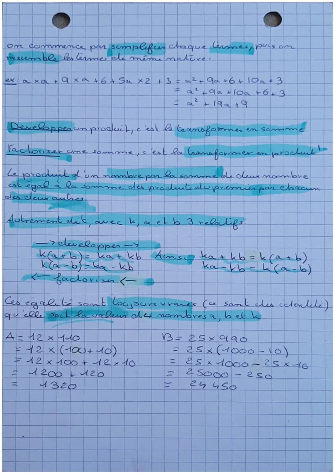 MATH'S
Un calcul litteral ovune expression litterale est un
calcul que utilise des lettre appelees variable
B
Calcul
litteral
*
KB
7
AB=x + 