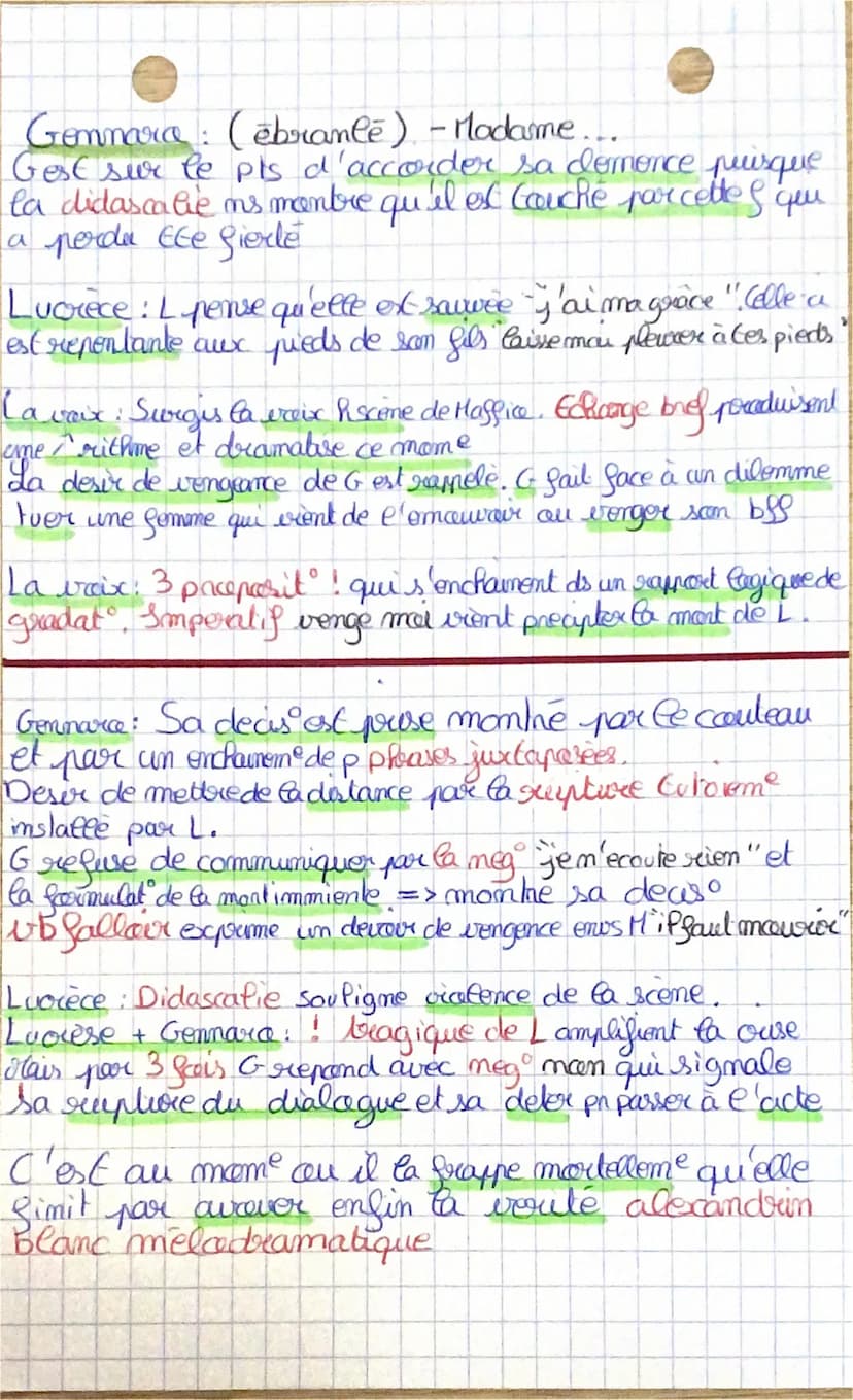 Explication lineaure 5
Pocte III. Scene 3
L. Bongia
En qua ce doncouement est il tragique
prairequer
Lucrete (hinade): Luent persuader G me 