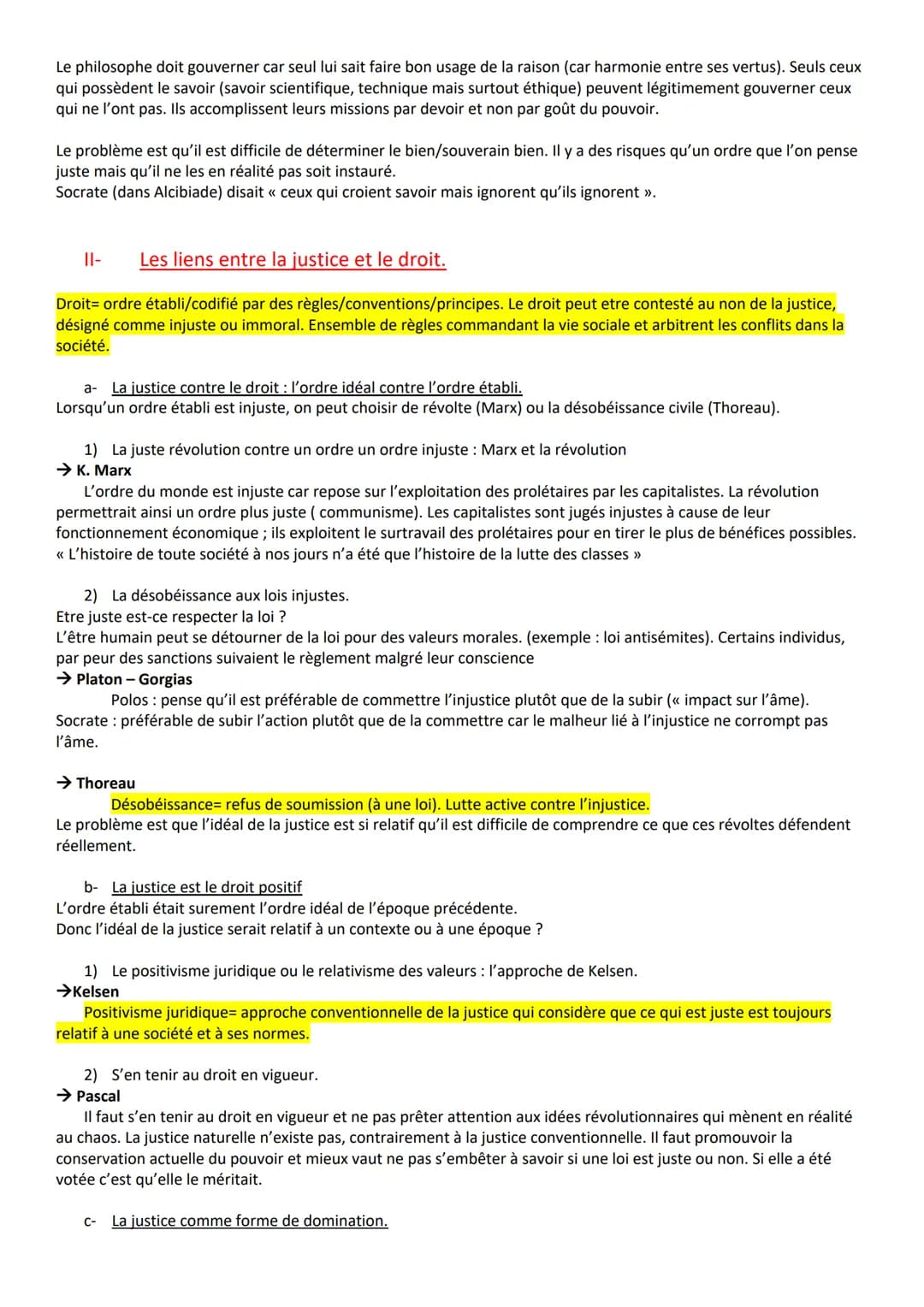 La justice
Le besoin de justice : la nécessité d'un ordre social
Justice ordre social, c'est-à-dire un ensemble d'institutions, règles et va