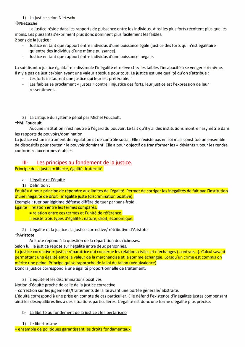 La justice
Le besoin de justice : la nécessité d'un ordre social
Justice ordre social, c'est-à-dire un ensemble d'institutions, règles et va