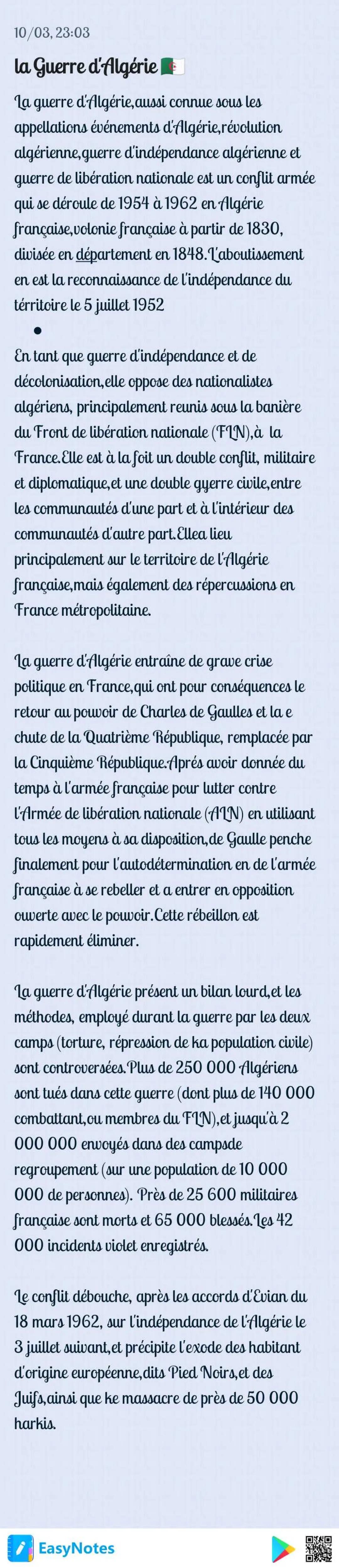 la Guerre d'Algérie 🇩🇿