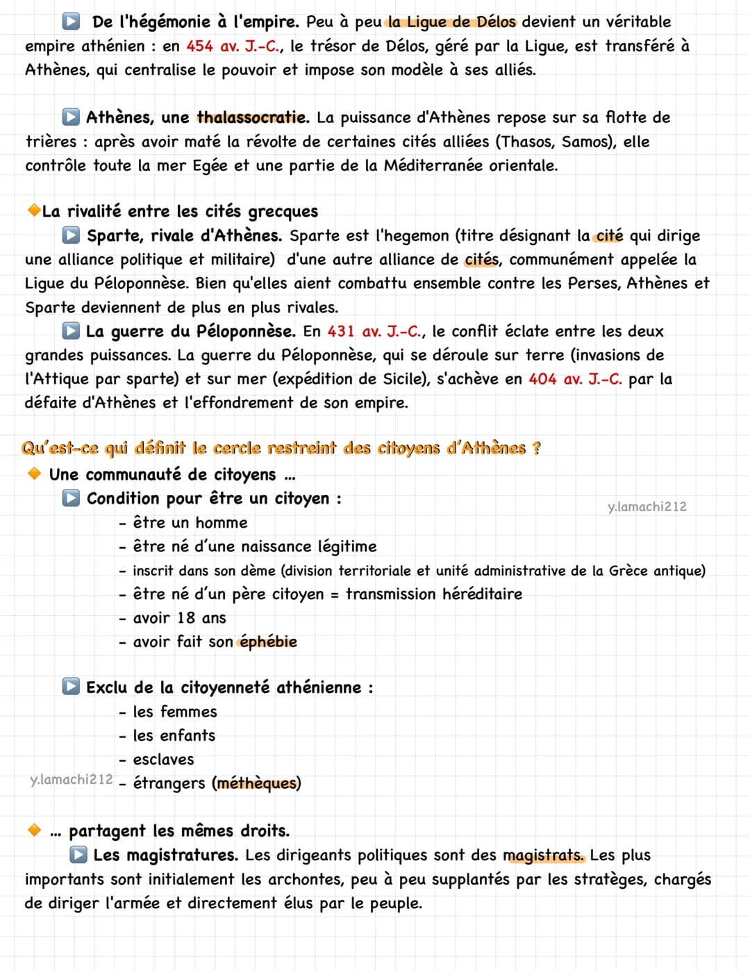 y.lamachi212
Repères chronologiques
-300
-500
-400
HISTOIRE
Athènes: association entre régime démocratique et thalassocratie
RÉPUBLIQUE ROMA
