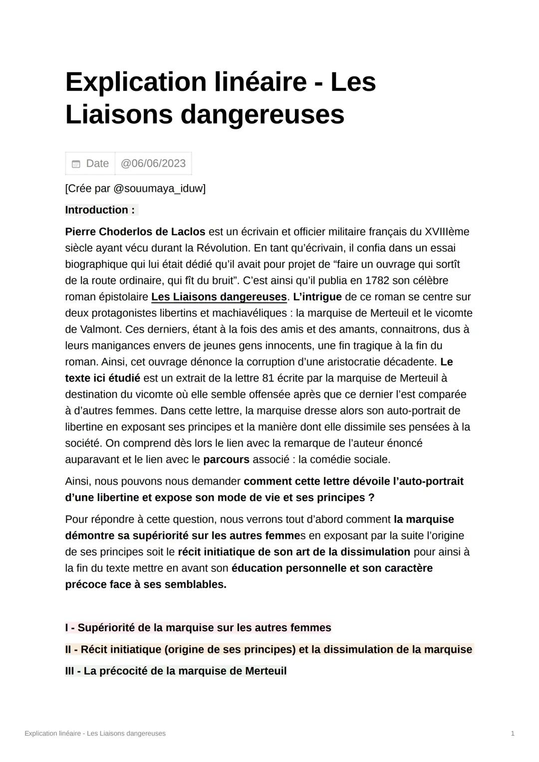 Comprendre Les Liaisons dangereuses : Analyse de la lettre 81 de la marquise de Merteuil