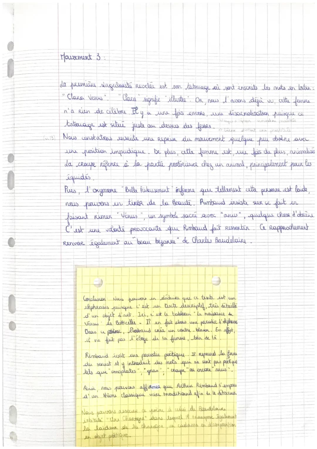 Objet d'étude : La poésie du XIXe au XXIe siècle
Parcours associé: Alchimie poétique : la boue et l'or.
Texte 2. Oral bac.
Arthur Rimbaud, «