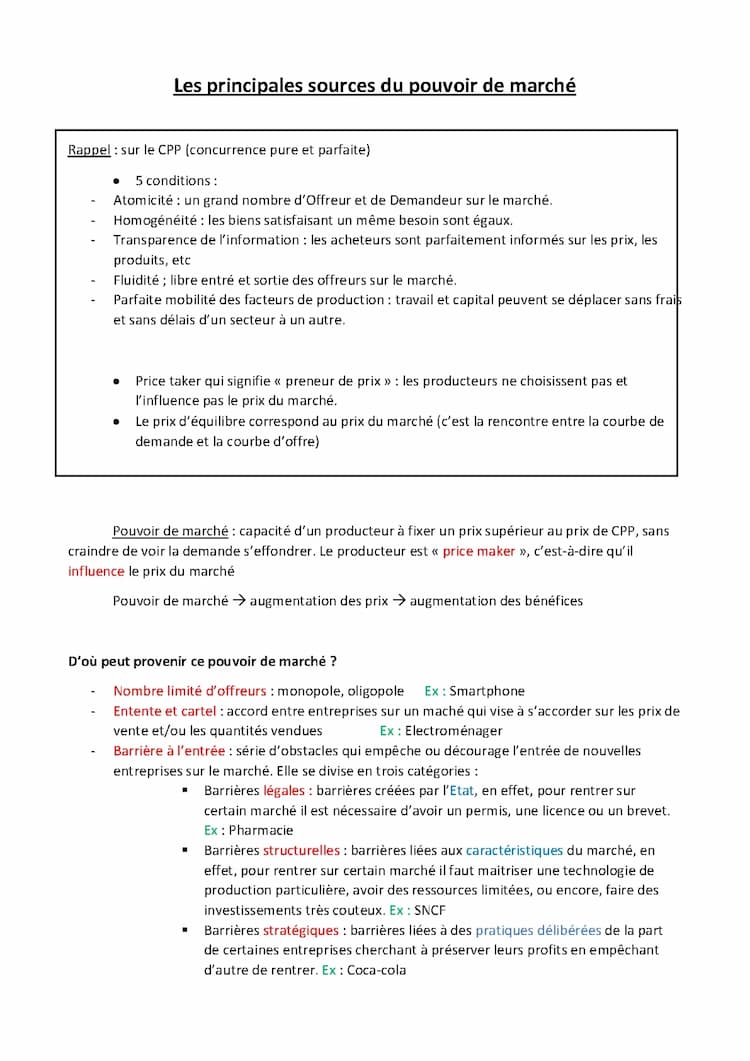 Know les principales sources du pouvoir de marché  thumbnail