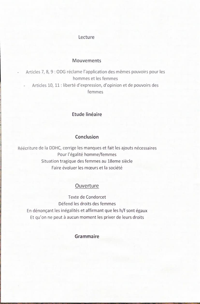 Texte 2- Articles VII à XI
Introduction
Présentation auteur
Olympe de Gouges
Héroïne révolutionnaire
Une des premières féministes françaises