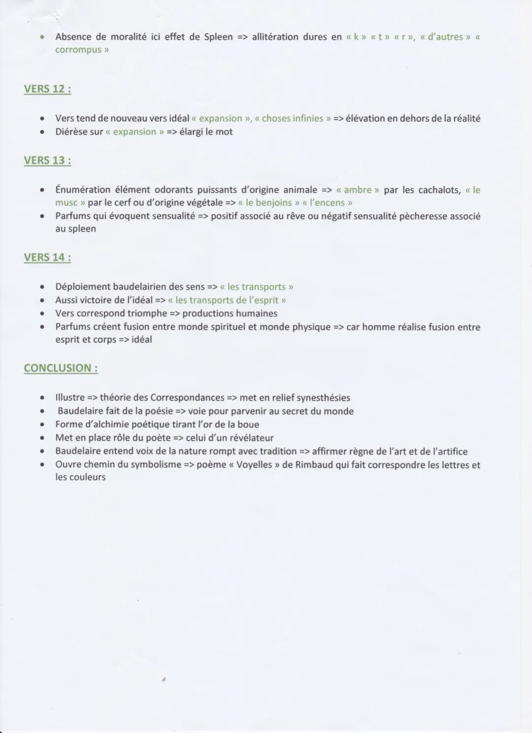 LECTURE LINÉAIRE « LES FLEURS DU MAL » N*3 : « CORRESPONDANCES >>
POÈME À ÉTUDIER
4ème poème de section =>«< spleen et
idéal >>
● Auteur => 
