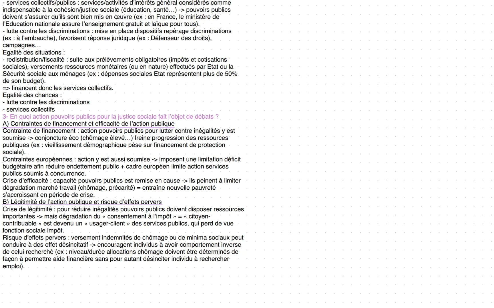 Justice Sociale
1- Comment définir et mesurer les inégalités ?
A) Des inégalités multiformes et cumulatives
Inégalités = différences entre l