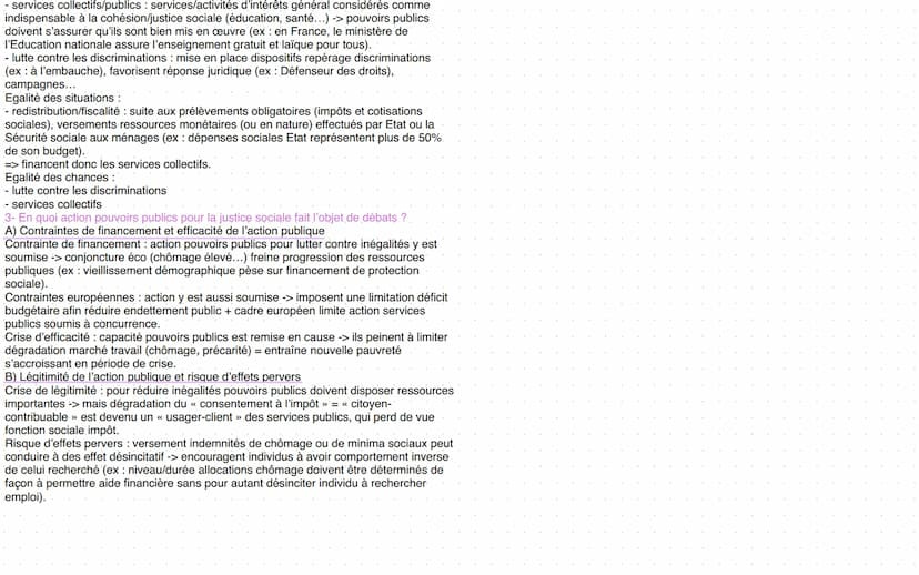 Justice Sociale
1- Comment définir et mesurer les inégalités ?
A) Des inégalités multiformes et cumulatives
Inégalités = différences entre l