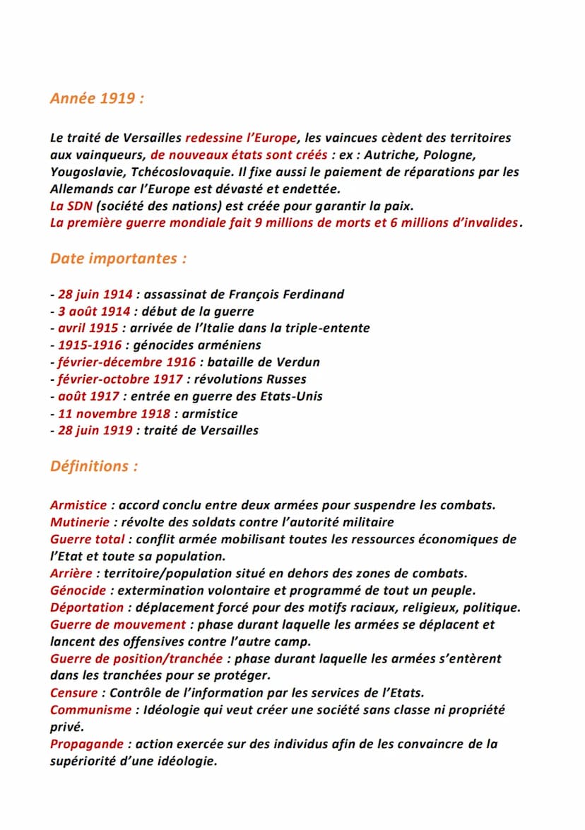 Rivalité entre les
puissances européennes
(économiques, coloniales,
territoriales
Ex: Alsace-Lorraine)
Assassinat François
Ferdinand le 28 j