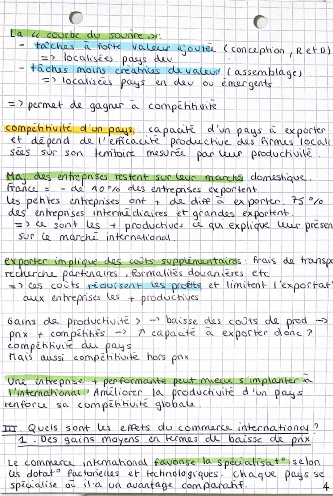 ses
quels sont les fondements
du commerce international et
de l' internationalisation
de la production?
chap s
I Quels sont les déterminants