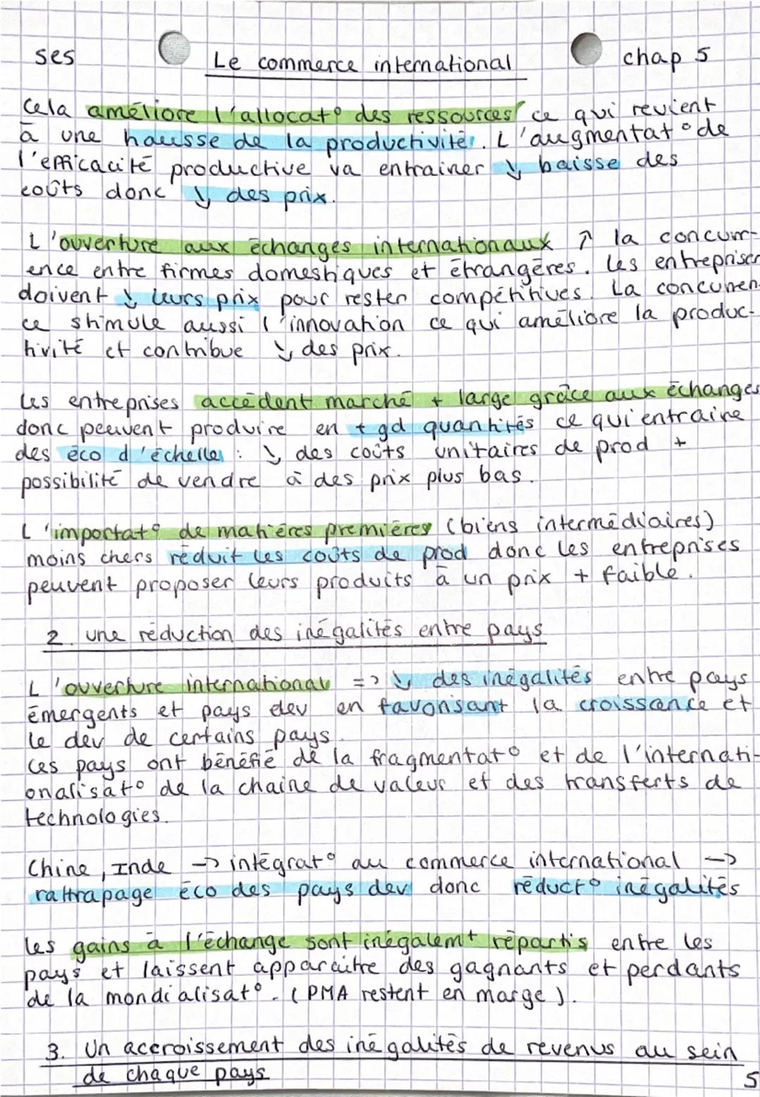 ses
quels sont les fondements
du commerce international et
de l' internationalisation
de la production?
chap s
I Quels sont les déterminants