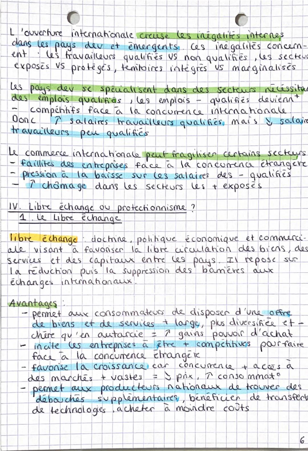 ses
quels sont les fondements
du commerce international et
de l' internationalisation
de la production?
chap s
I Quels sont les déterminants