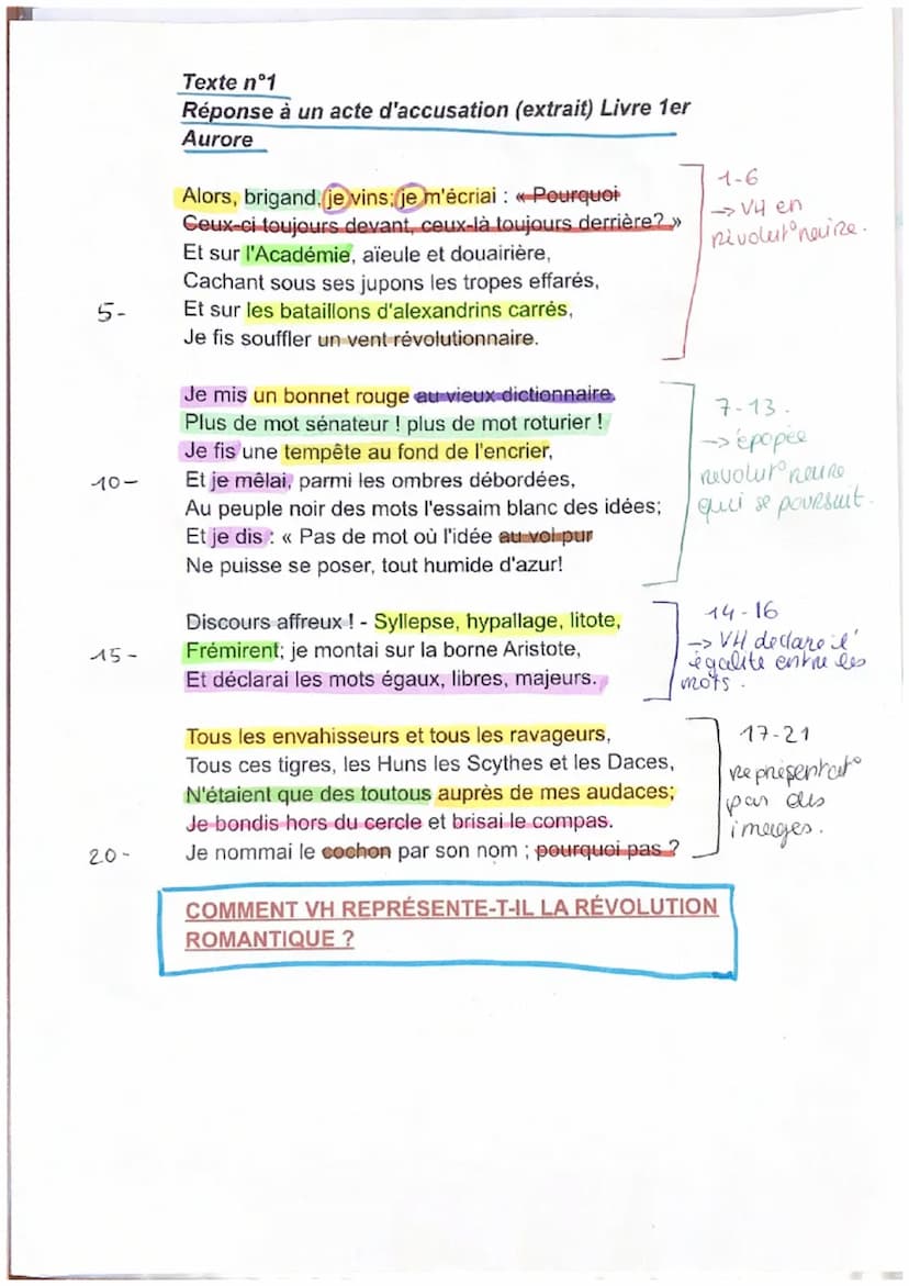 rexten
"Reponse a un acte d'accuration
INTRODUCTION:
PROBLEMATIQUE:
Comment Victor
Hugo représente-t-Raconte sein de ton
it la révoluto
poma