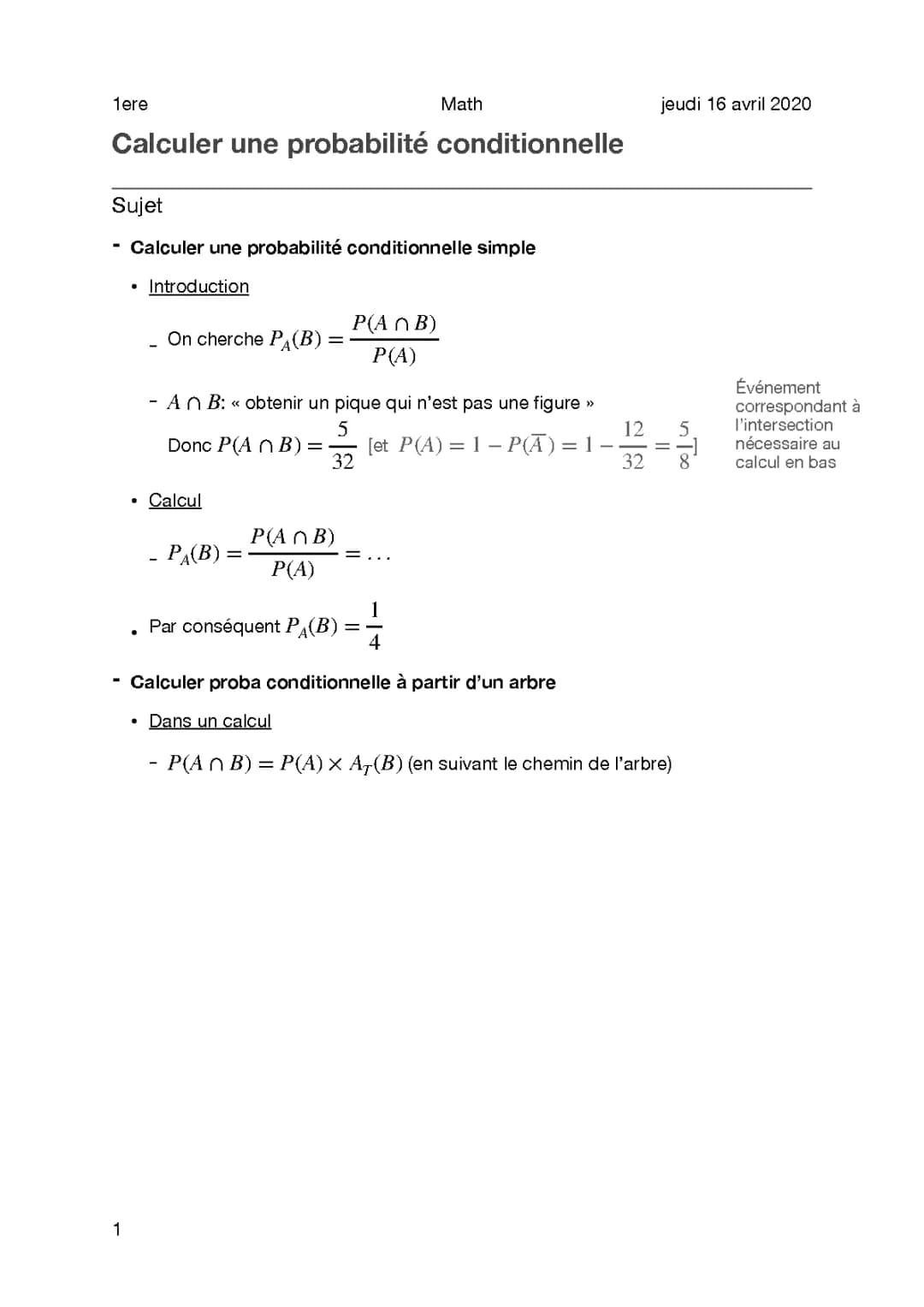 Amuse-toi avec les formules de probabilité conditionnelle et les arbres de probabilité !