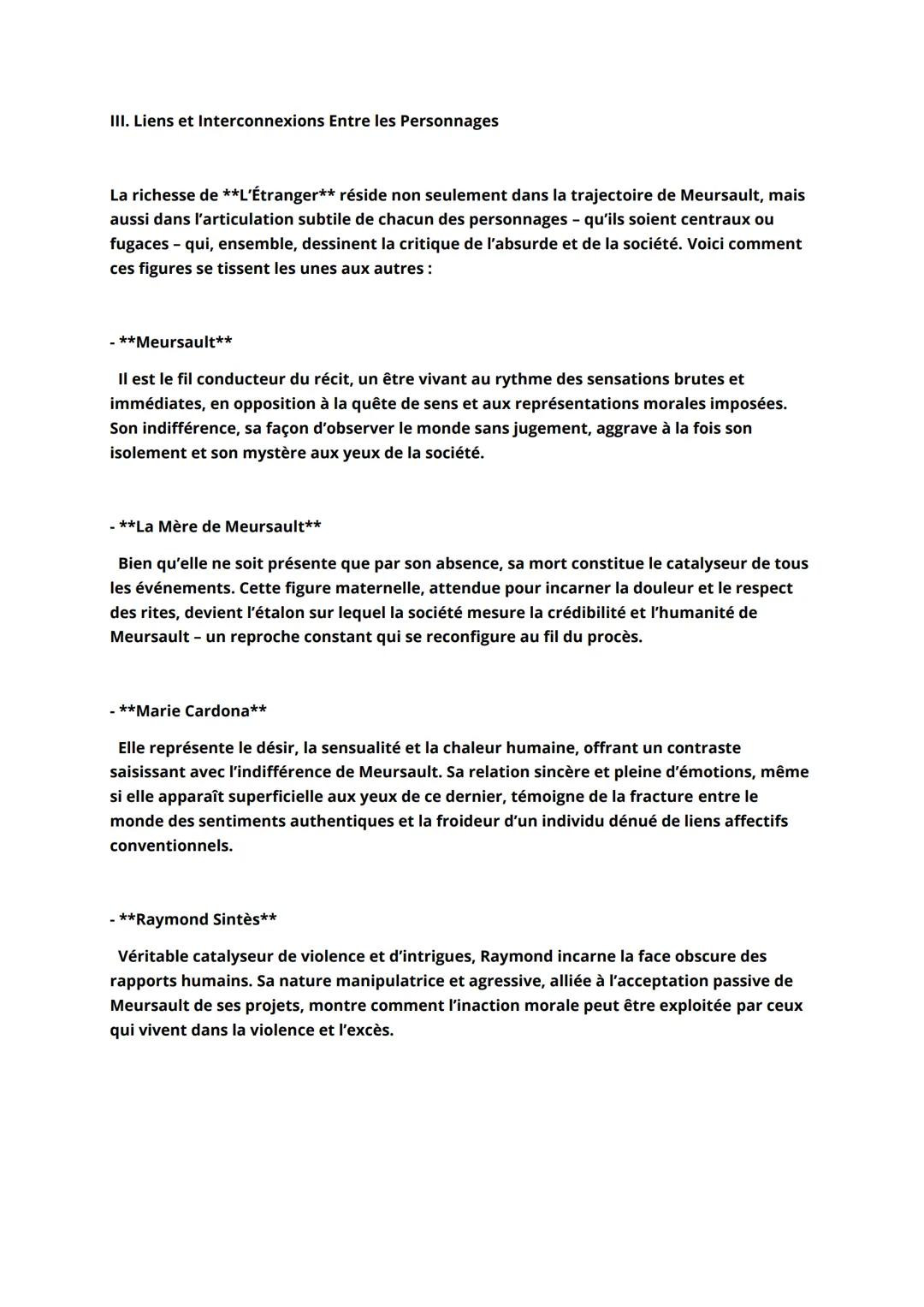 Première Partie - La Vie Avant le Meurtre
Chapitre I: La Mort de la Mère et le Funéraire
Le roman débute par la célèbre phrase << Aujourd'hu