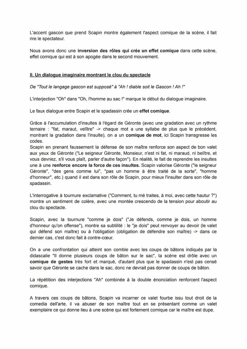 << Les fourberies de Scapin » acte III, scène 2
Introduction:
La comédie << Les fourberies de Scapin »a été écrite par Molière, comédien et 