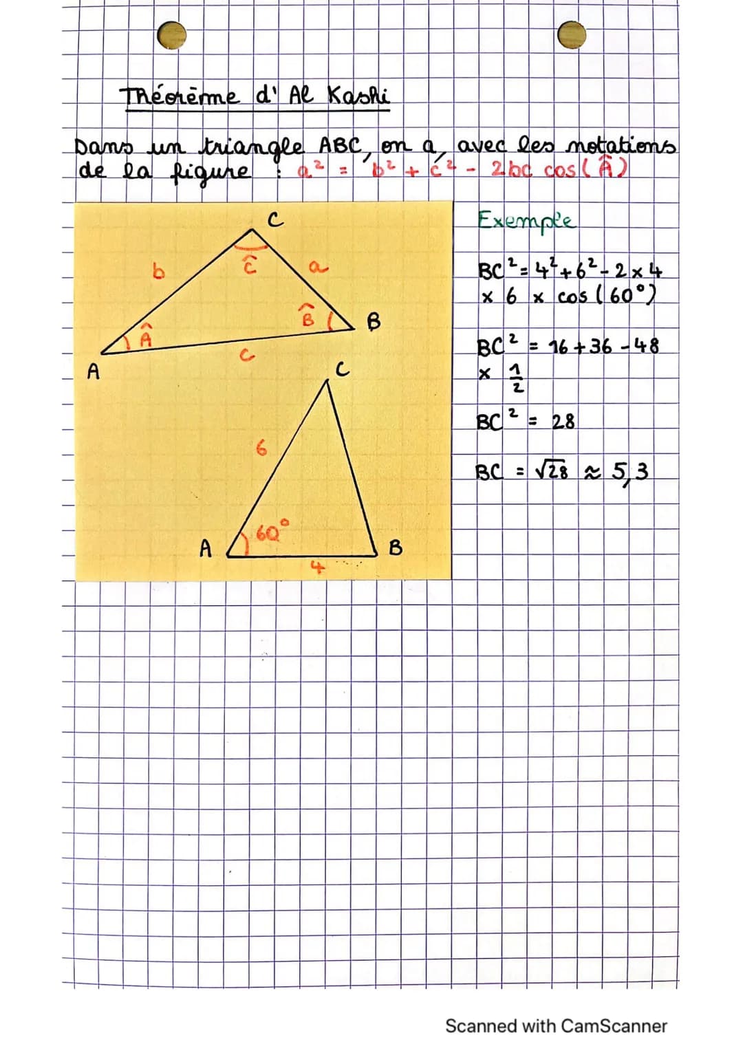 Le produit scalaire
Soit AB et AC deux vecteurs.
an appelle produit scolaire
de AB par AC noté AB. AC
le nombre réel défini par
AB. AC
Propr