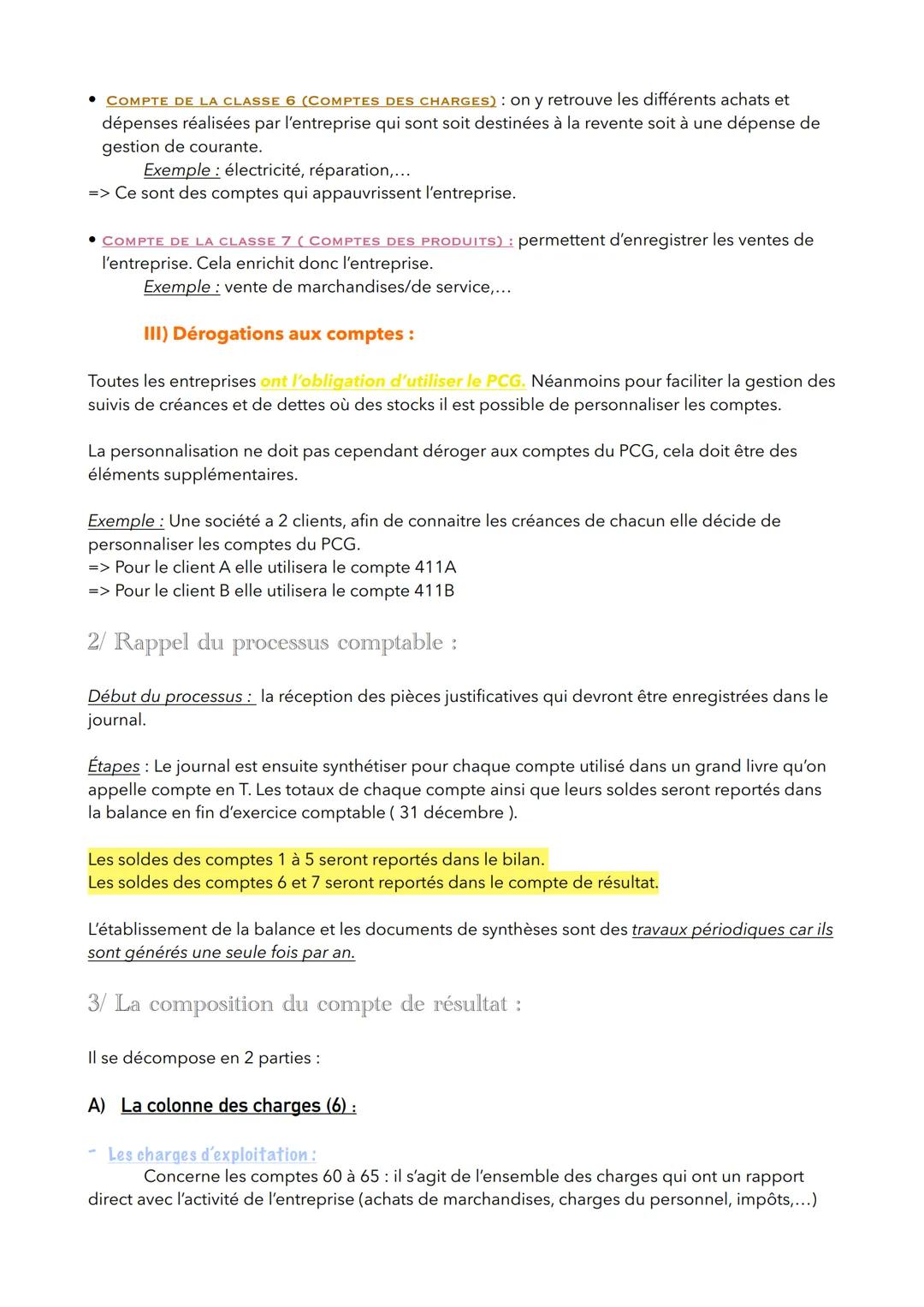 INTRODUCTION À LA
COMPTABILITÉ :
Chapitre 3 : Les documents de synthèses:
1/ Le plan des comptes :
A) Définitions :
Qu'est ce qu'un compte ?