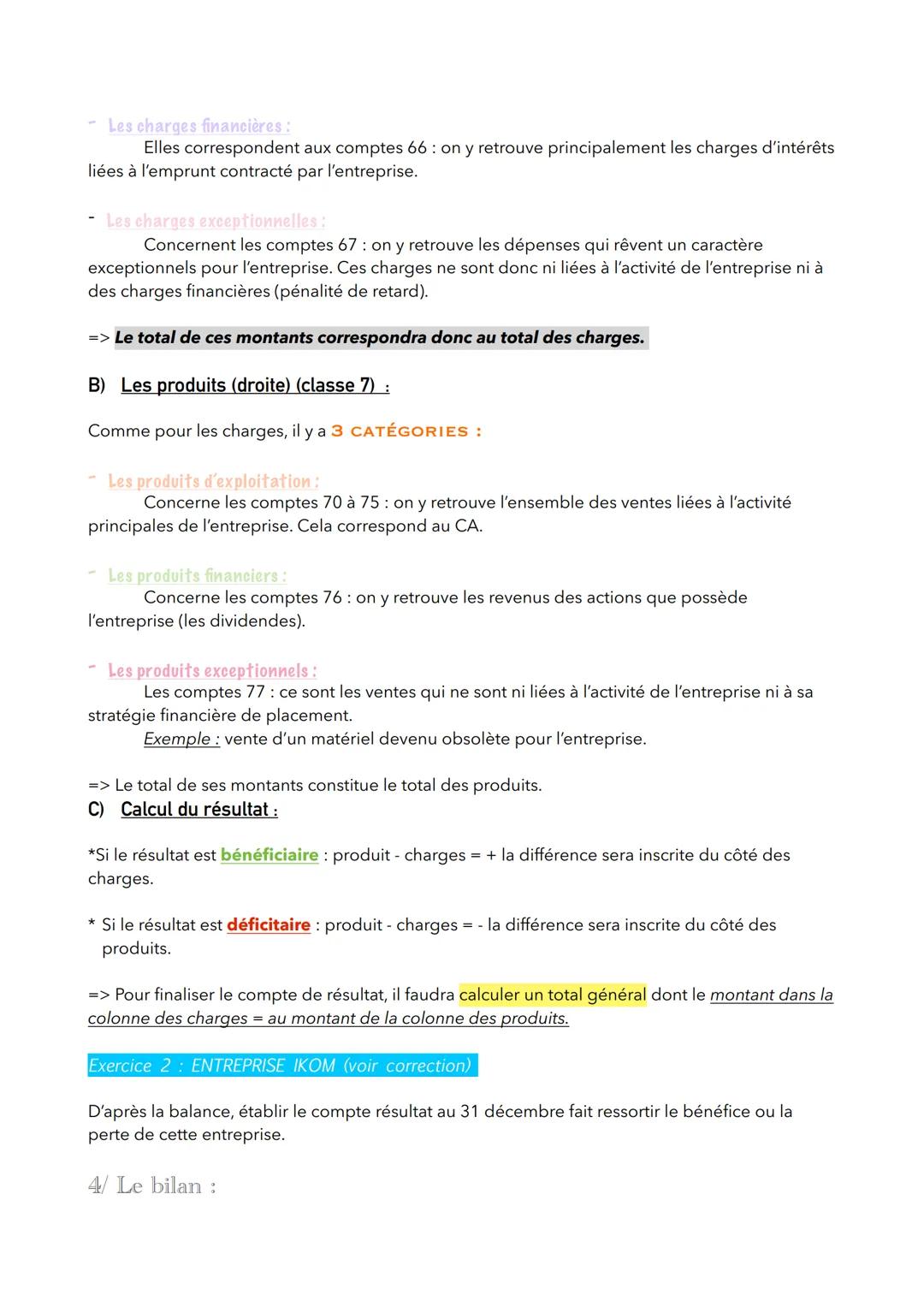 INTRODUCTION À LA
COMPTABILITÉ :
Chapitre 3 : Les documents de synthèses:
1/ Le plan des comptes :
A) Définitions :
Qu'est ce qu'un compte ?