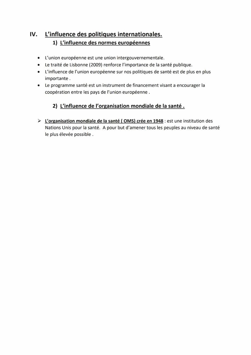 Séquence 1 : Politique de santé et gouvernance du système
de santé
Introduction :
Un pays soucieux de sa population se doit de mettre en œuv