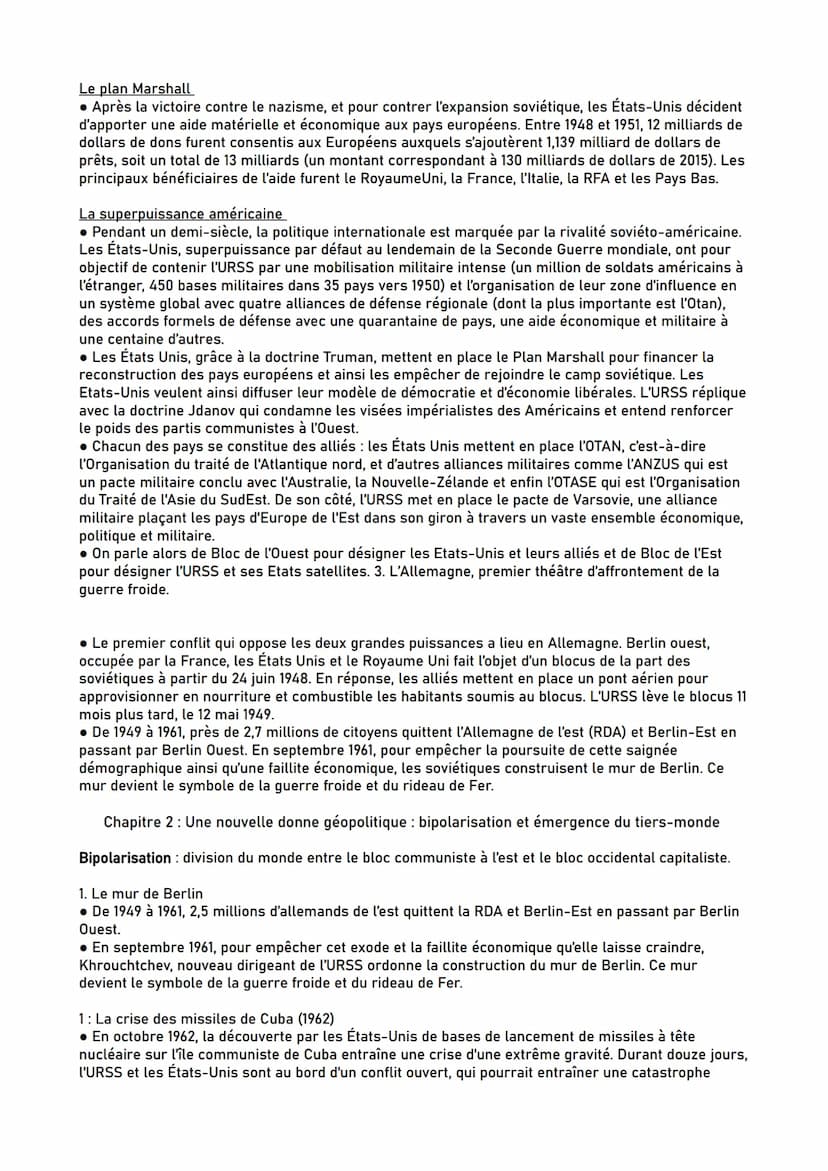 II. La construction d'un nouvel ordre géopolitique mondial et les débuts de la guerre
froide (1944-1948)
• 1. La fin de la Grande Alliance e