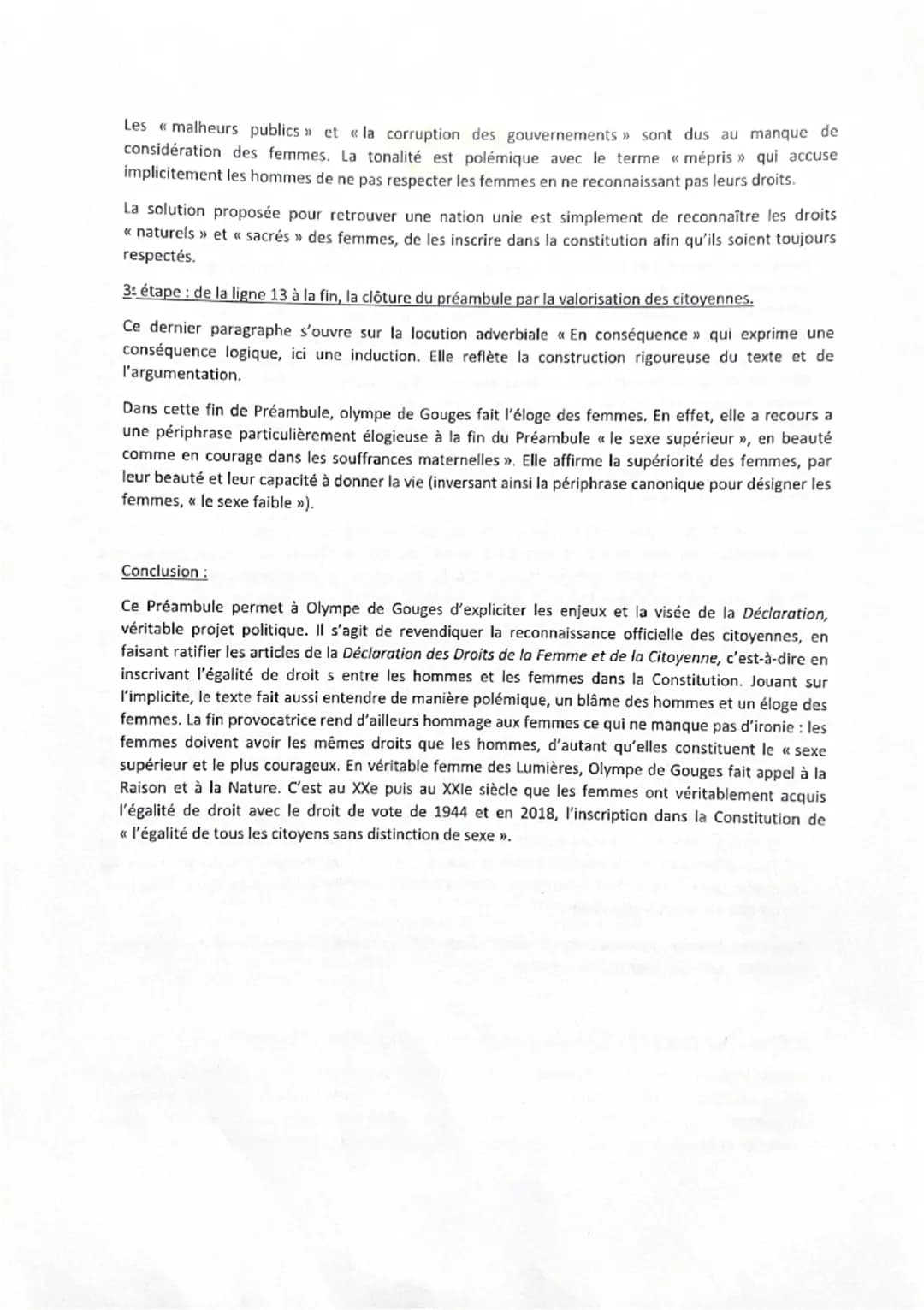 DÉCLARATION DES DROITS DE LA FEMME ET DE LA CITOYENNE
PREAMBULE
DECLATION DES DROITS
DE LA FEMME ET DE LA CITOYENNE
A décréter par l'Assembl