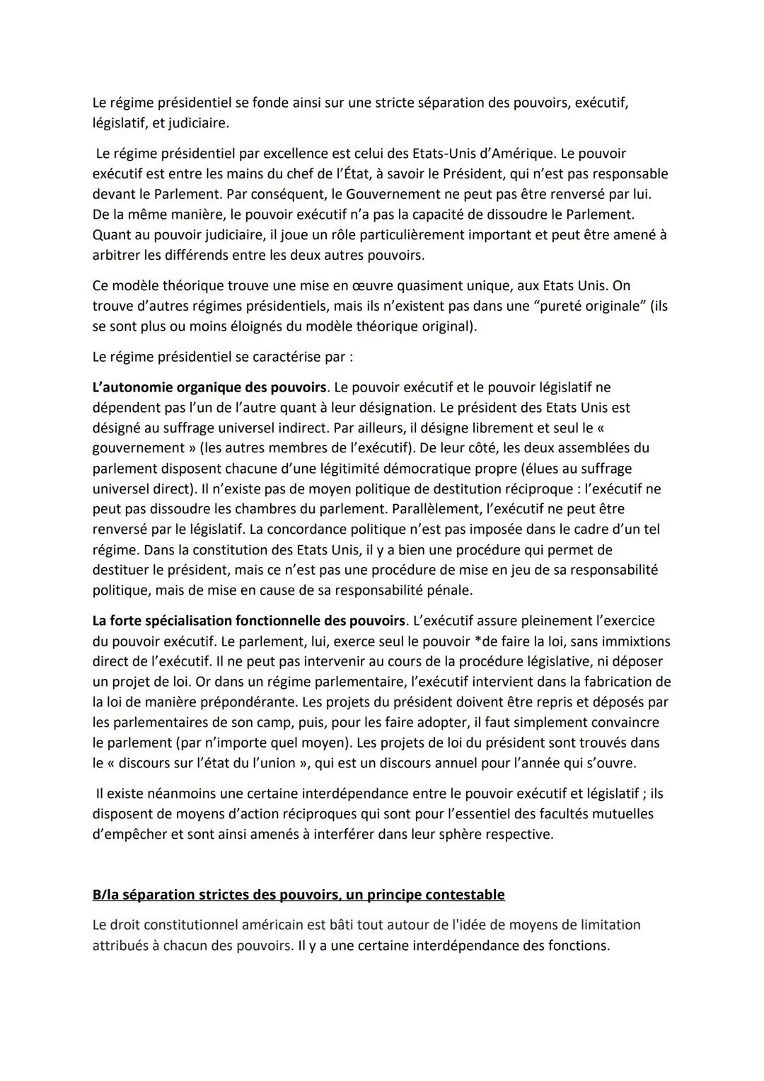 Farah Yahiaoui Groupe 4
La séparation des pouvoirs doit-elle nécessairement être stricte ?
<< Pour qu'on ne puisse abuser du pouvoir, il fau