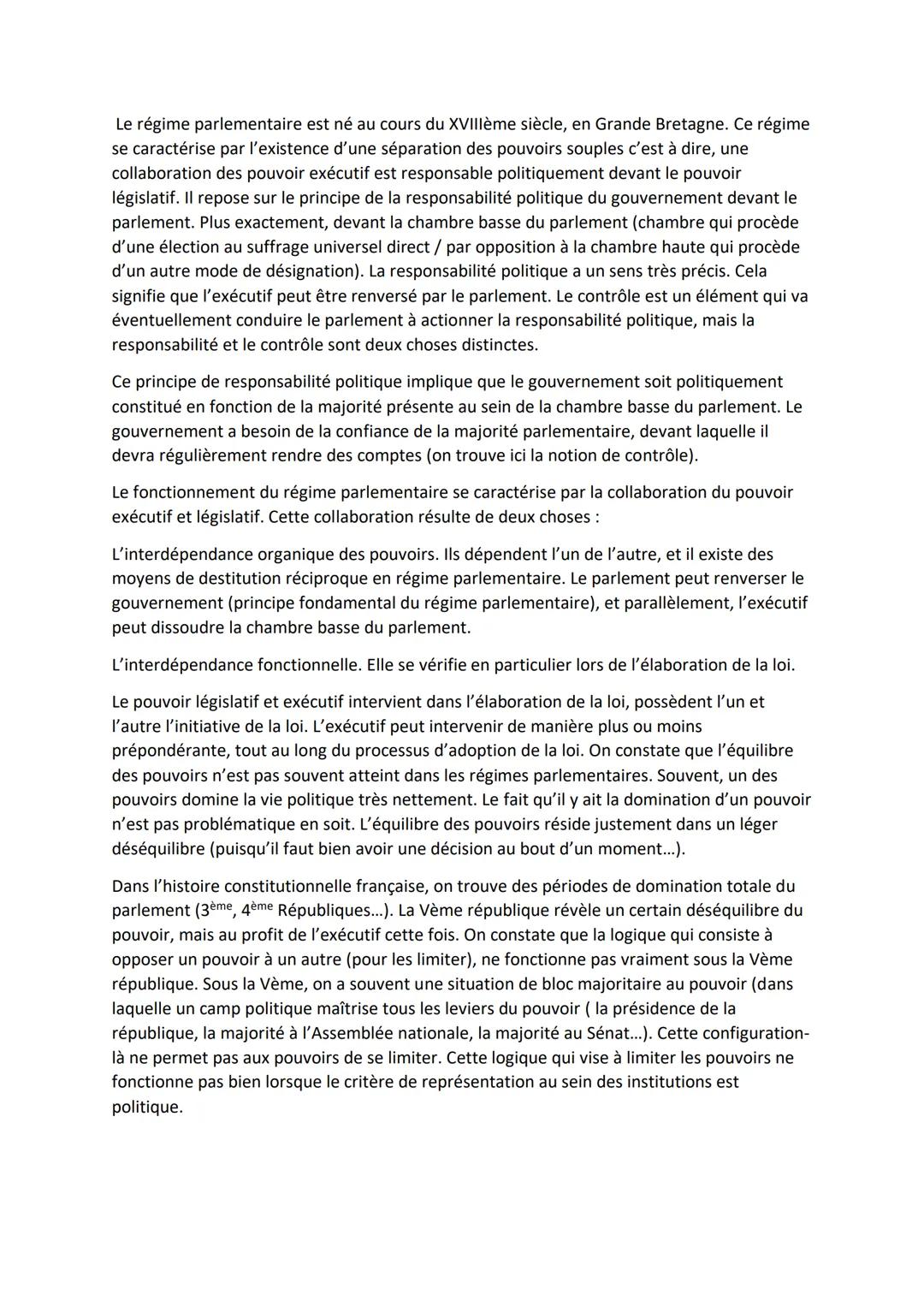 Farah Yahiaoui Groupe 4
La séparation des pouvoirs doit-elle nécessairement être stricte ?
<< Pour qu'on ne puisse abuser du pouvoir, il fau