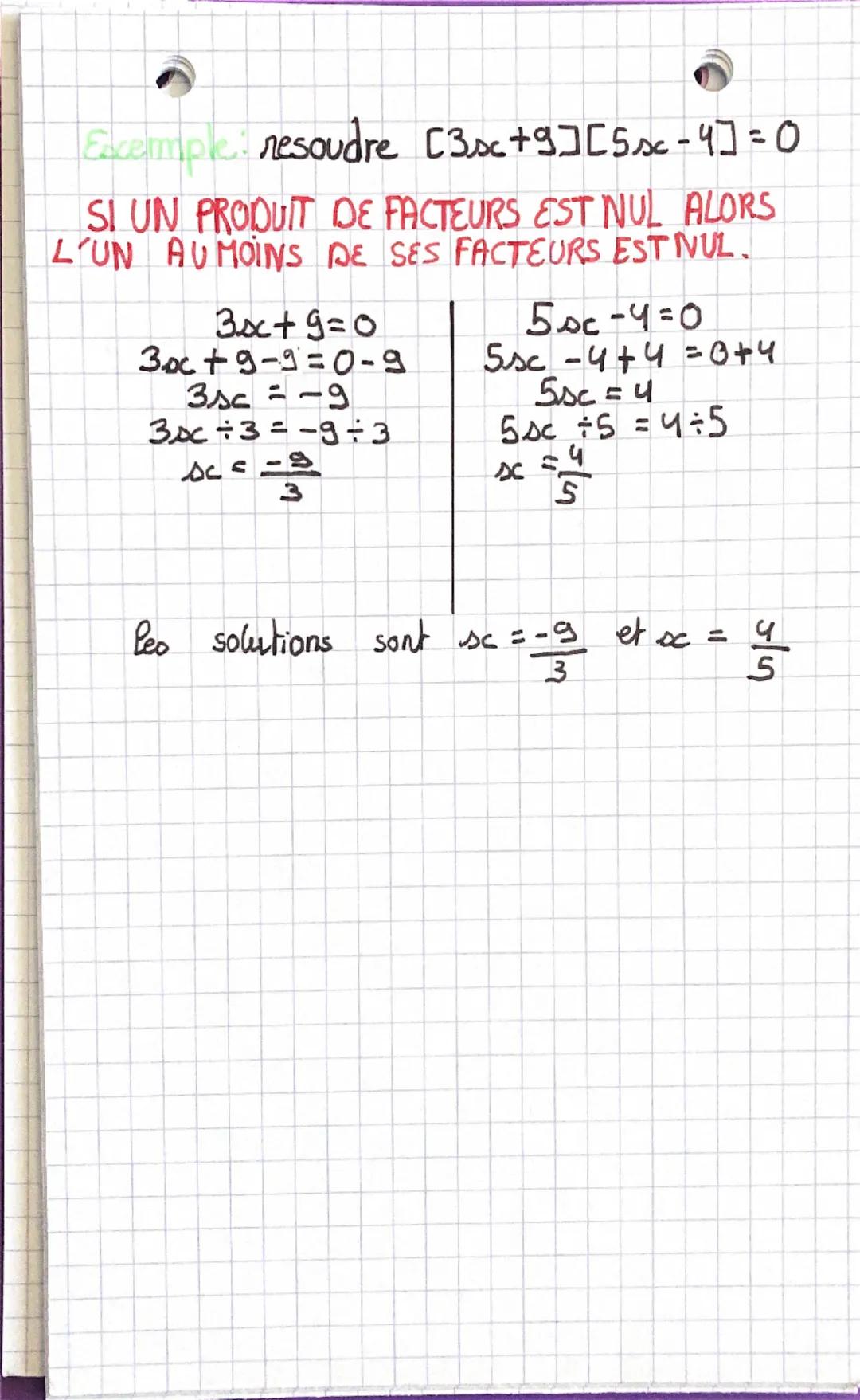 #Exemple : $(7-2x)^2 = 7^2 - 7*2x - 7*2x + (2x)^2$
$= 7^2 - 2*7*2x + (2x)^2$
$= 49 - 14x + 4x^2$

• 2a troisième : $(a+b)(a-b) = a^2 - ab + 