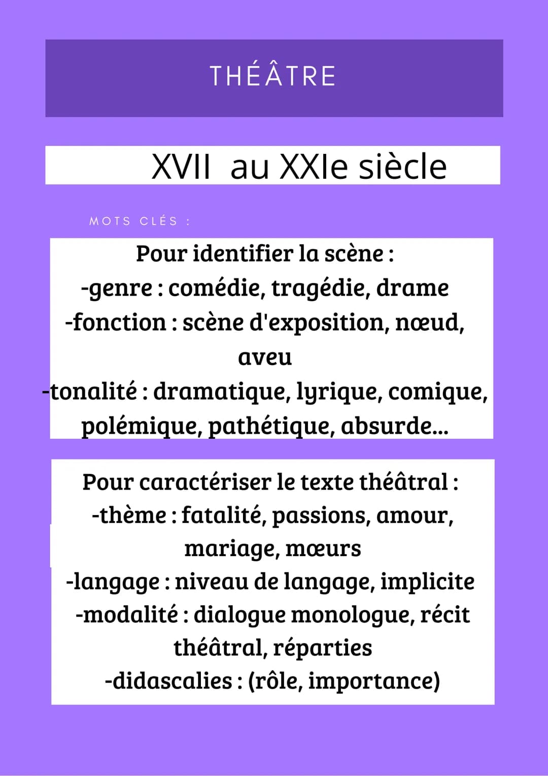 RÉCIT DU MOYEN ÂGE
MOYEN ÂGE au XXIe siècle
MOTS CLÉS :
Pour identifier l'extrait :
-genre du récit : roman d'analyse, roman
d'apprentissage