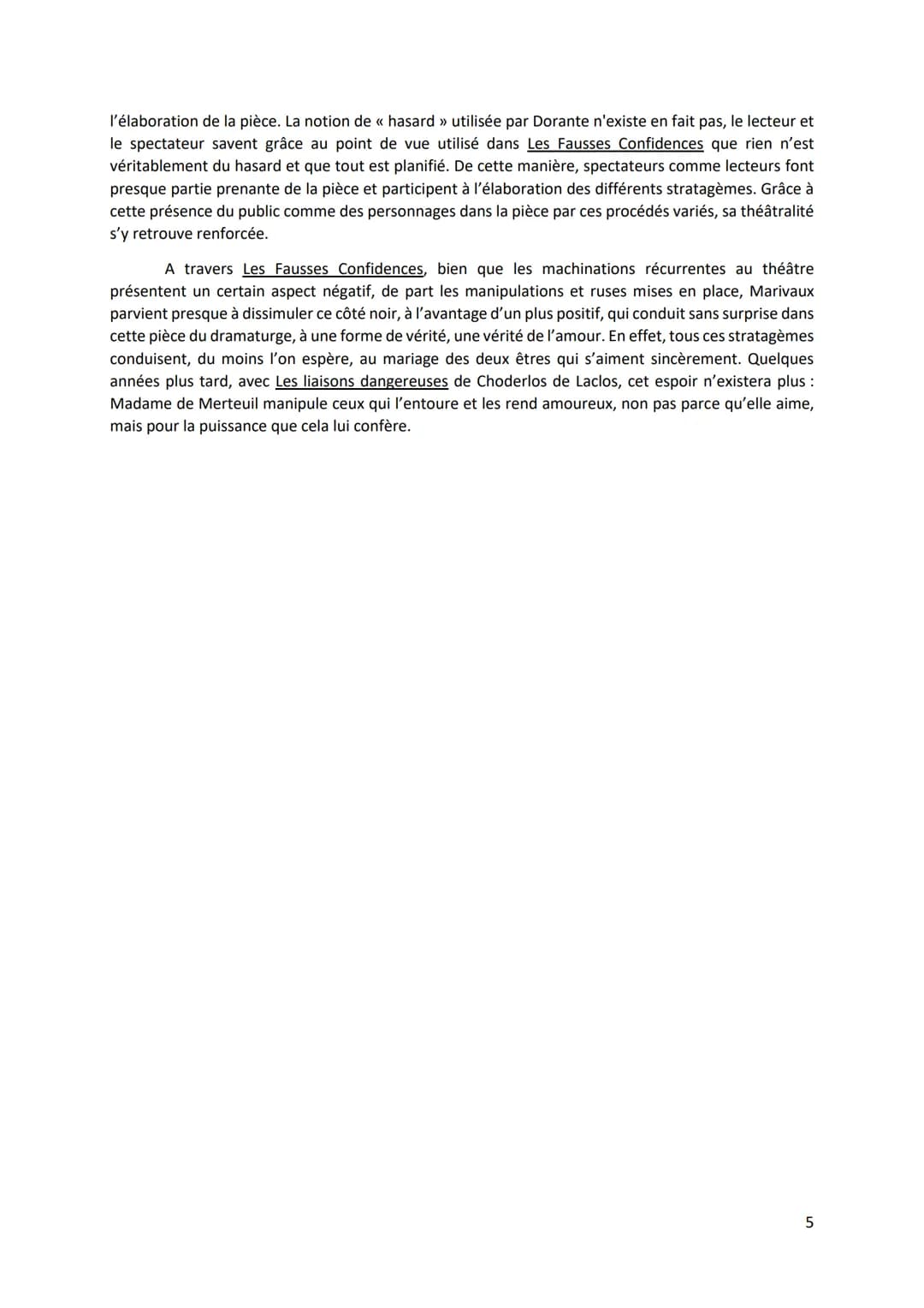Ophélie Freton
Observation:
Dissertation théâtre Marivaux
1²4
A l'époque des Lumières, Voltaire, dans sa correspondance, reprochait à certai