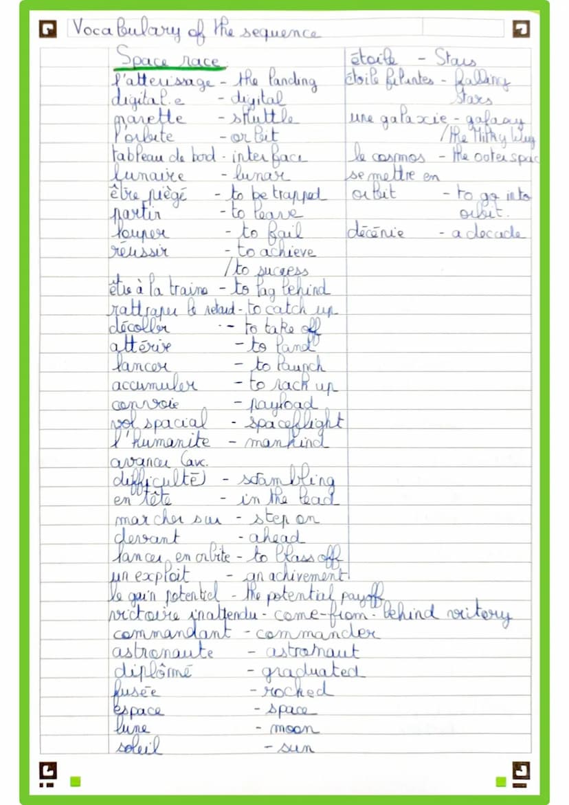 G Fiche de révision- diversity and inclusion Anglais.
Axes travaillés: & diversity and inclusion
hidden figures,
*
* scientific innovation a
