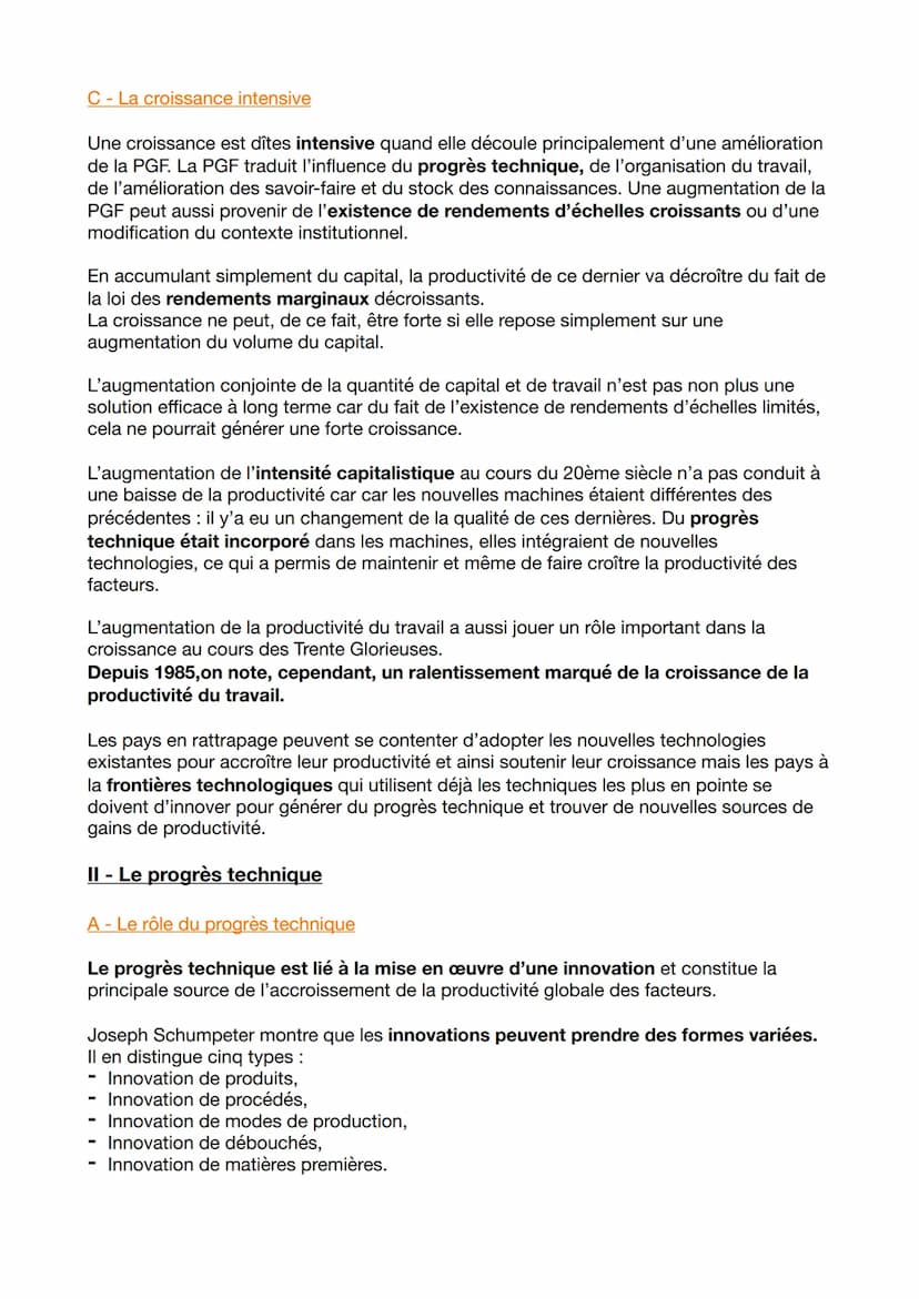 Chapitre 1: Sources et défis de la croissance économique
I - Le processus de la croissance économique
A - Définition
La croissance économiqu