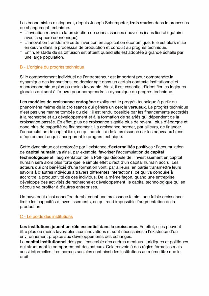 Chapitre 1: Sources et défis de la croissance économique
I - Le processus de la croissance économique
A - Définition
La croissance économiqu